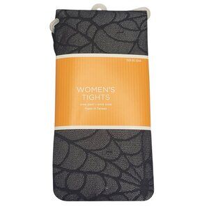 Black Spiderweb Tights Pantyhose One Size Costume Hosiery Halloween